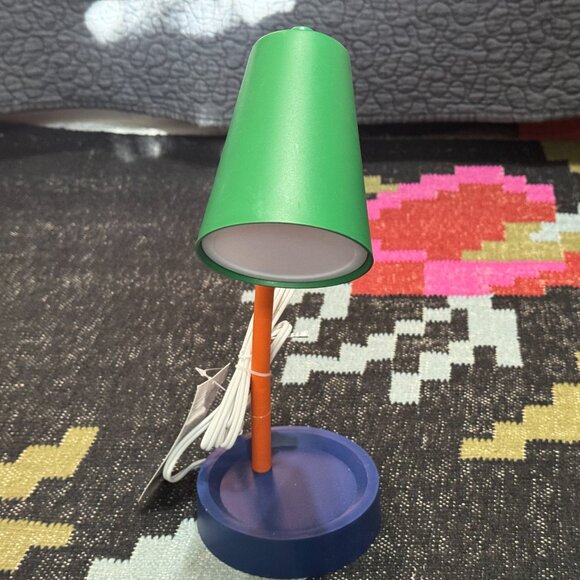 Room Essentials™ Task Table Lamp, Green/Blue/Orange Color Block - Picture 2 of 15